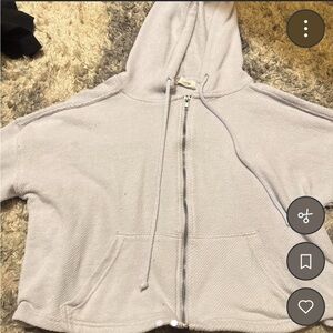 Hippie Rose Beige Hoodie - Women's XS